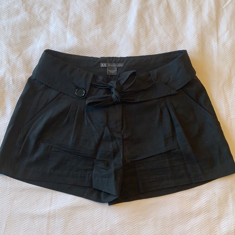 Armani exchange black shorts